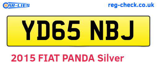 YD65NBJ are the vehicle registration plates.