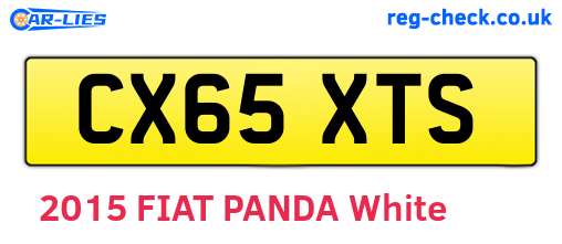 CX65XTS are the vehicle registration plates.