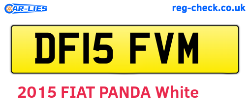 DF15FVM are the vehicle registration plates.