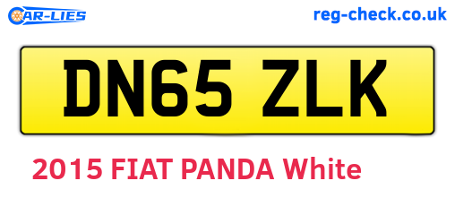 DN65ZLK are the vehicle registration plates.