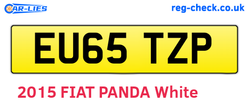 EU65TZP are the vehicle registration plates.