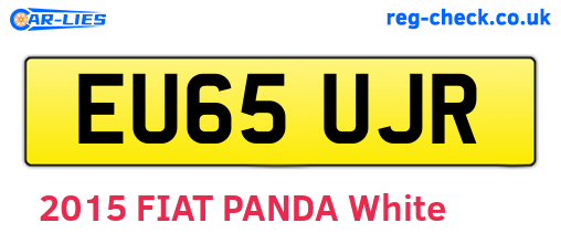 EU65UJR are the vehicle registration plates.