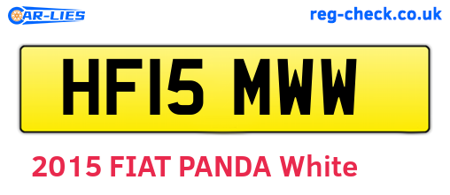HF15MWW are the vehicle registration plates.