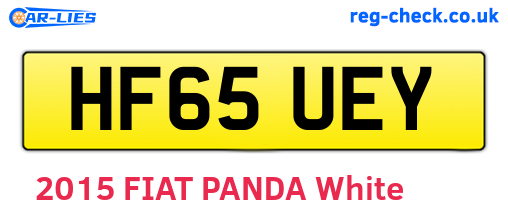 HF65UEY are the vehicle registration plates.