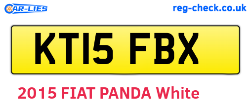 KT15FBX are the vehicle registration plates.