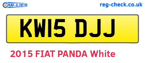 KW15DJJ are the vehicle registration plates.
