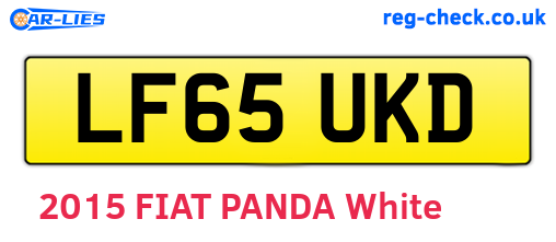 LF65UKD are the vehicle registration plates.