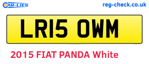 LR15OWM are the vehicle registration plates.