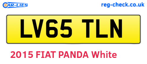 LV65TLN are the vehicle registration plates.