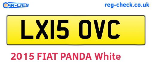 LX15OVC are the vehicle registration plates.