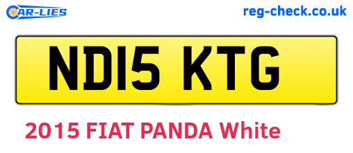 ND15KTG are the vehicle registration plates.