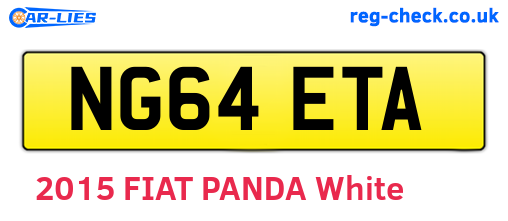 NG64ETA are the vehicle registration plates.