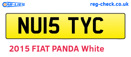 NU15TYC are the vehicle registration plates.