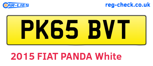 PK65BVT are the vehicle registration plates.