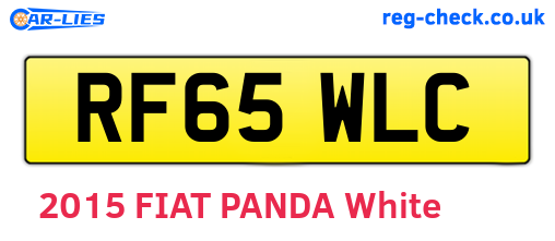 RF65WLC are the vehicle registration plates.