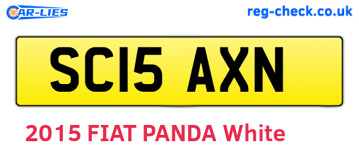 SC15AXN are the vehicle registration plates.