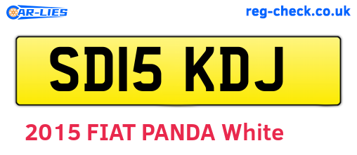 SD15KDJ are the vehicle registration plates.