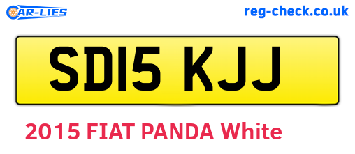 SD15KJJ are the vehicle registration plates.