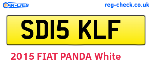 SD15KLF are the vehicle registration plates.