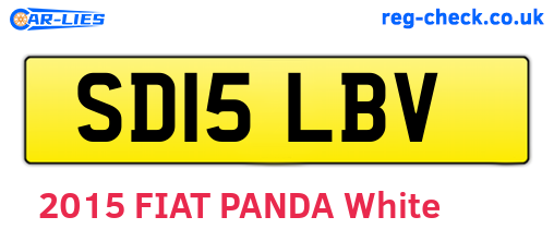 SD15LBV are the vehicle registration plates.
