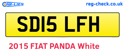 SD15LFH are the vehicle registration plates.
