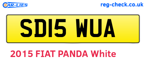 SD15WUA are the vehicle registration plates.
