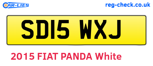 SD15WXJ are the vehicle registration plates.