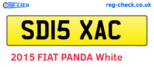 SD15XAC are the vehicle registration plates.