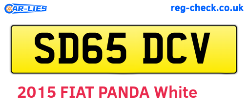 SD65DCV are the vehicle registration plates.