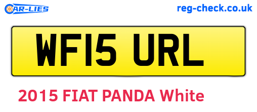WF15URL are the vehicle registration plates.