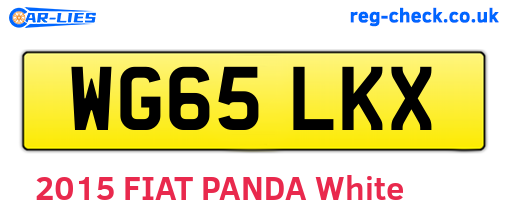 WG65LKX are the vehicle registration plates.