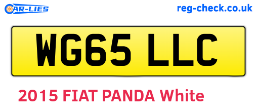 WG65LLC are the vehicle registration plates.