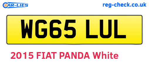 WG65LUL are the vehicle registration plates.