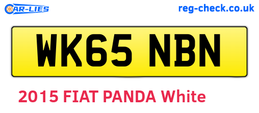 WK65NBN are the vehicle registration plates.