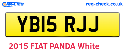 YB15RJJ are the vehicle registration plates.