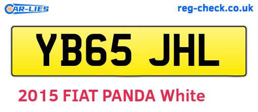 YB65JHL are the vehicle registration plates.