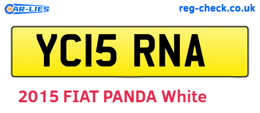 YC15RNA are the vehicle registration plates.