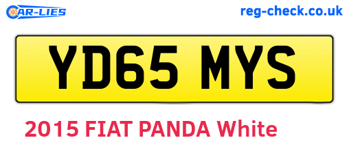 YD65MYS are the vehicle registration plates.
