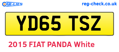 YD65TSZ are the vehicle registration plates.