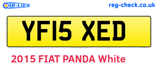 YF15XED are the vehicle registration plates.