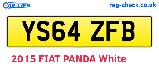 YS64ZFB are the vehicle registration plates.