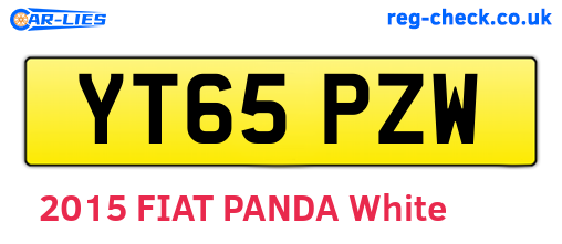 YT65PZW are the vehicle registration plates.