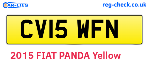 CV15WFN are the vehicle registration plates.