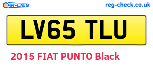 LV65TLU are the vehicle registration plates.