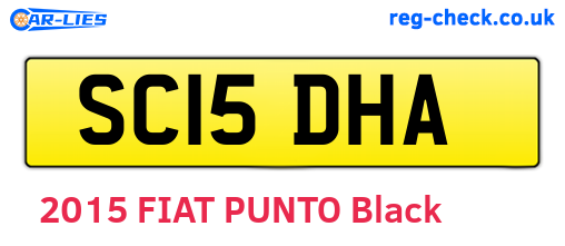 SC15DHA are the vehicle registration plates.