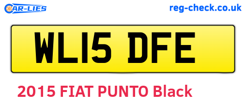 WL15DFE are the vehicle registration plates.