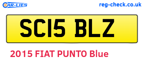 SC15BLZ are the vehicle registration plates.