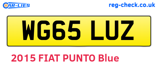 WG65LUZ are the vehicle registration plates.