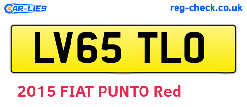 LV65TLO are the vehicle registration plates.