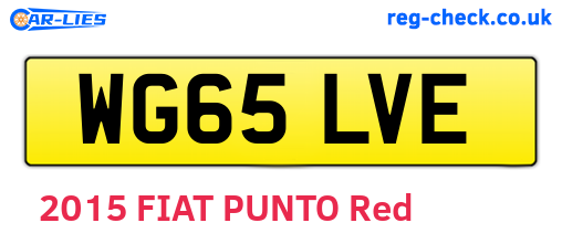 WG65LVE are the vehicle registration plates.
